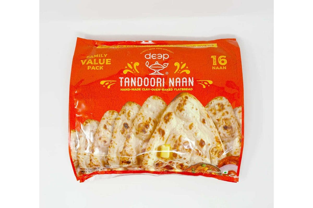 Deep Frozen Tandoori Naan Family Pack (16 Pcs)