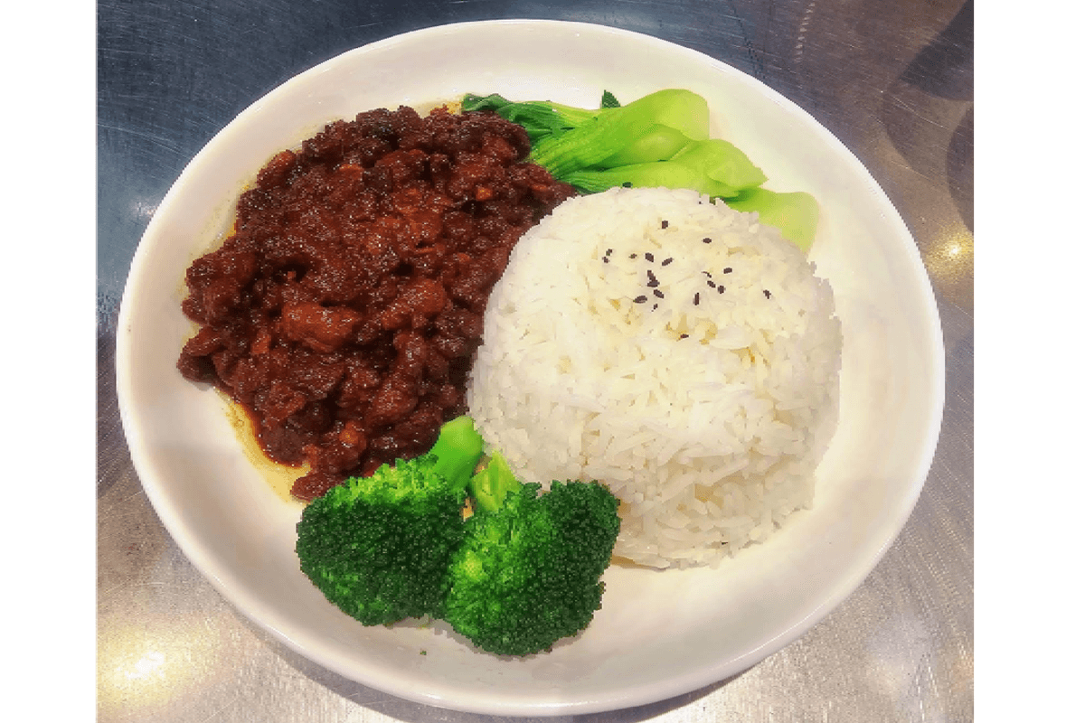 Rice with Minced Pork in Sauce 酱肉臊子盖饭