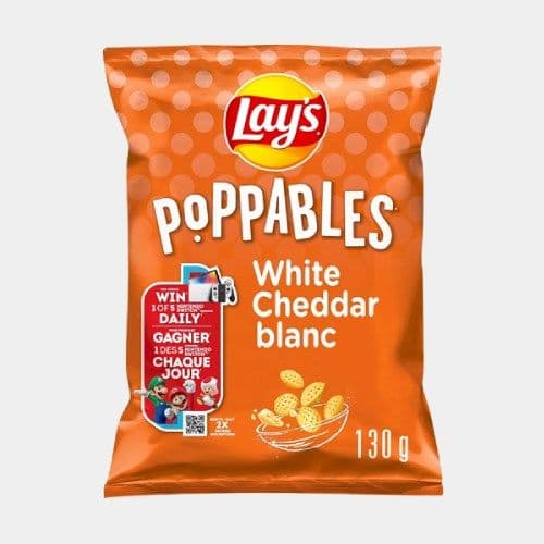 Lay's - Poppables cheddar blanc / Lay's - Poppables White Cheddar