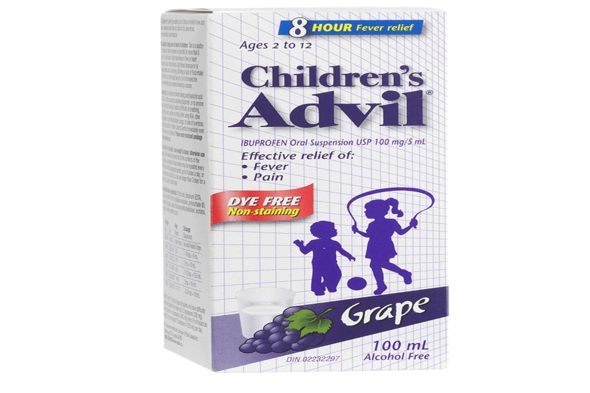 Children's Advil Ages 2-12 Grape Flavor 100ml