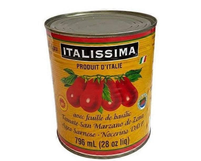ITALISSIMA SAN MARZANO TOMATO WITH BASIL LEAVES 796ML