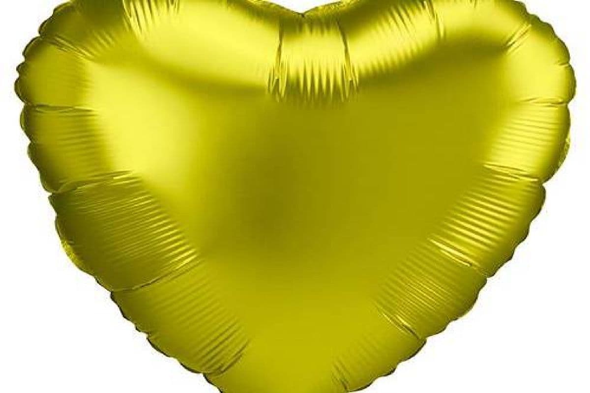 18" Foil balloon - Heart Shape - Lemon Color