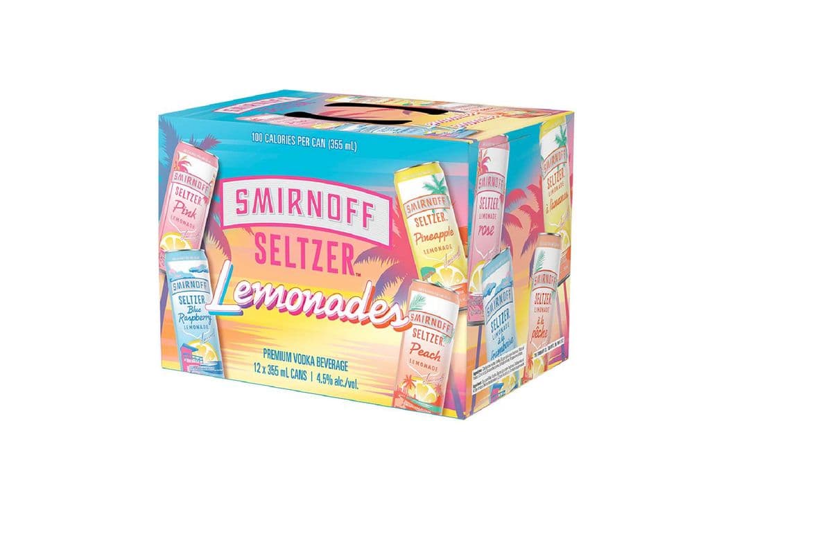 Smirnoff Seltzer Lemonade Variety Pack (12 pack) (12 x 12x355ML)