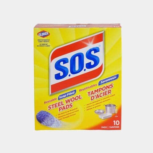 S.O.S Tampon d'acier (10pk) / S.O.S Steel Wool Pads (10pk)