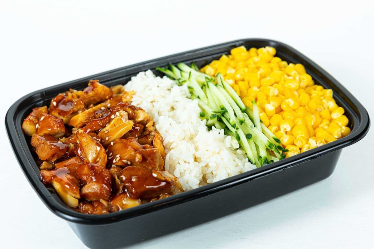 Low Calories BBQ Chicken with rice 低卡健身烤肉饭