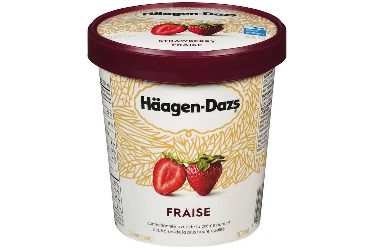 Häagens Dazs (Pot / Jar) - Fraise / Strawberry (450 ml)