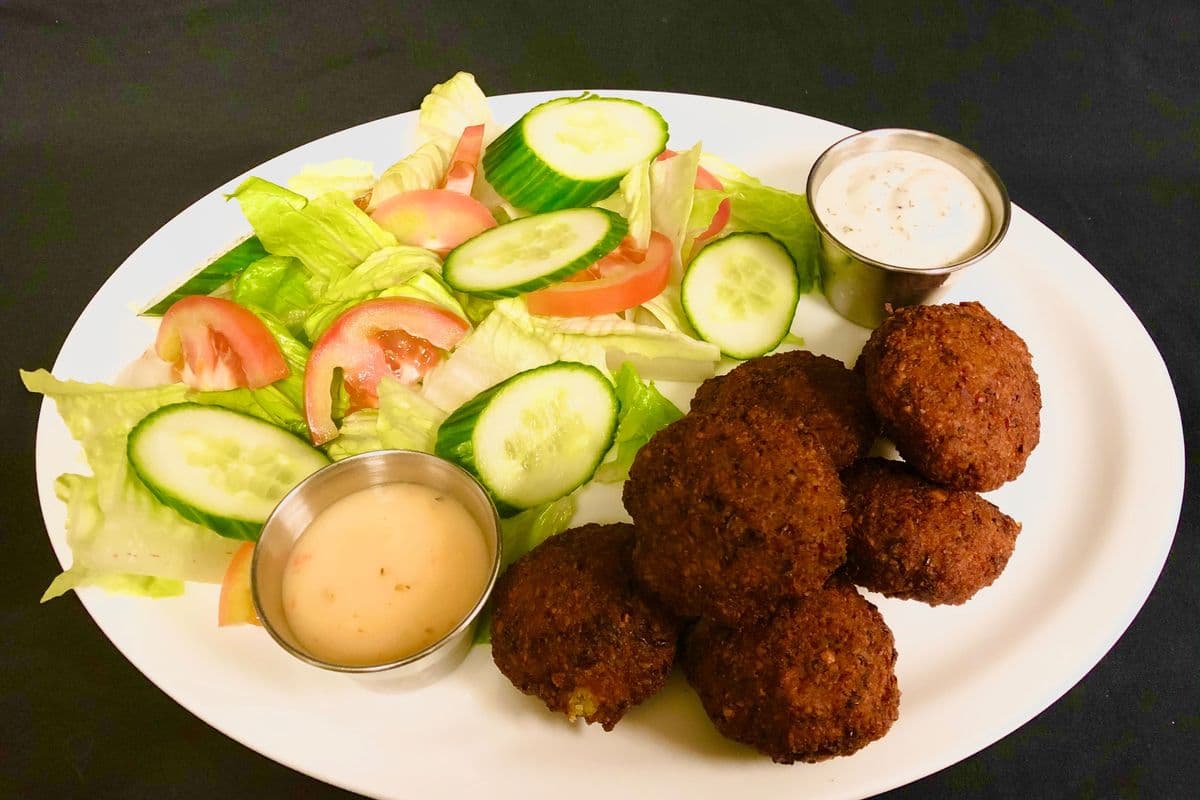 22. Falafel with Salad Wrap or Plate