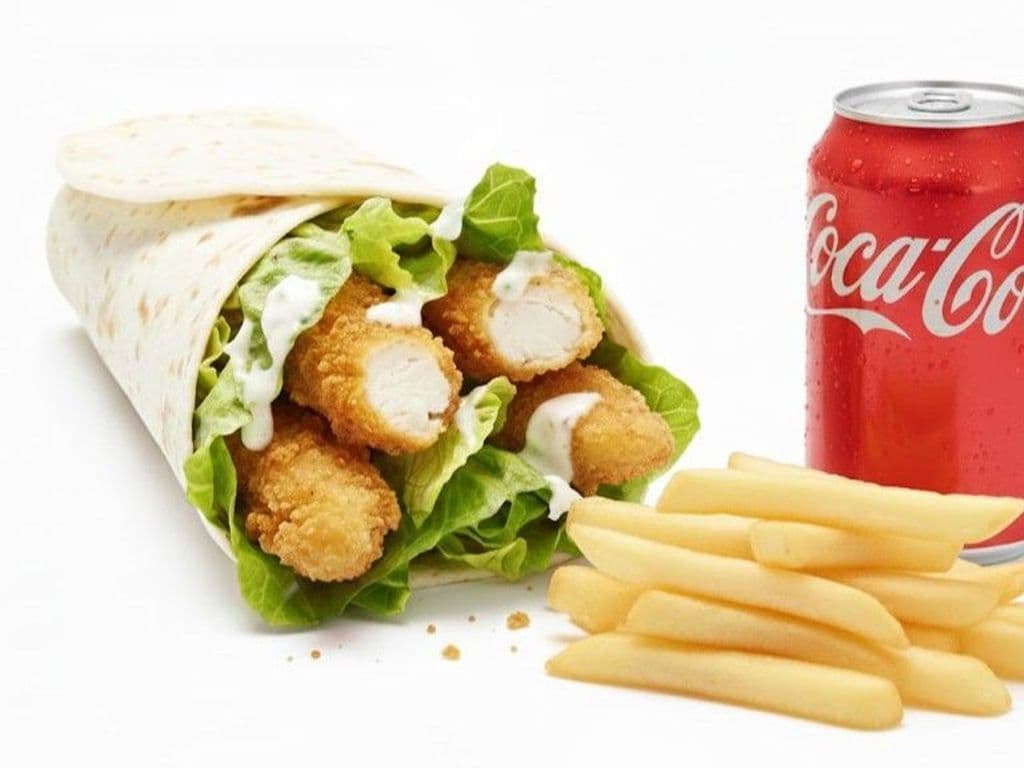 Classic Crispy Chicken Wrap -Meal