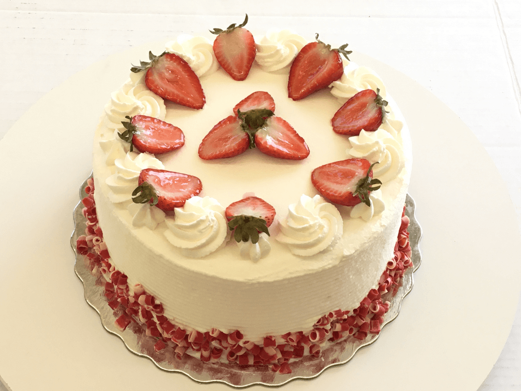 8" Strawberry Gateau Cake