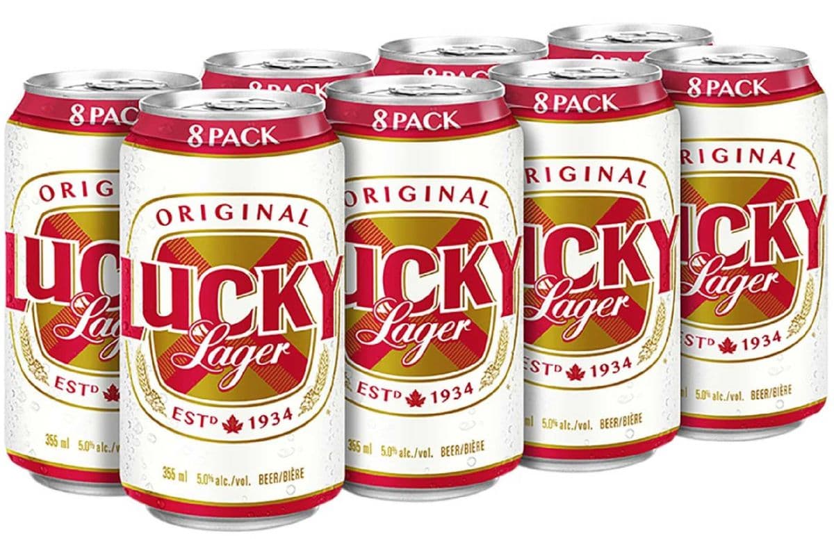 Lucky Lager (8 Pack Cans) (8 x 355 ml Cans)