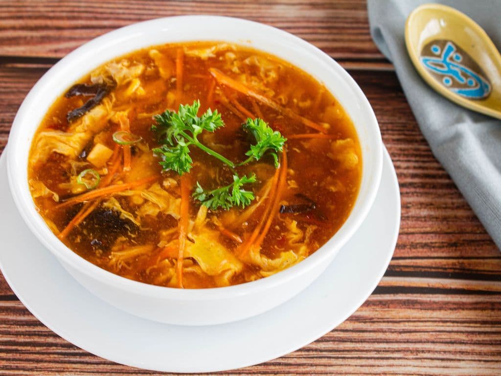 Hot and Sour Soup with Egg (Spicy) 酸辣汤