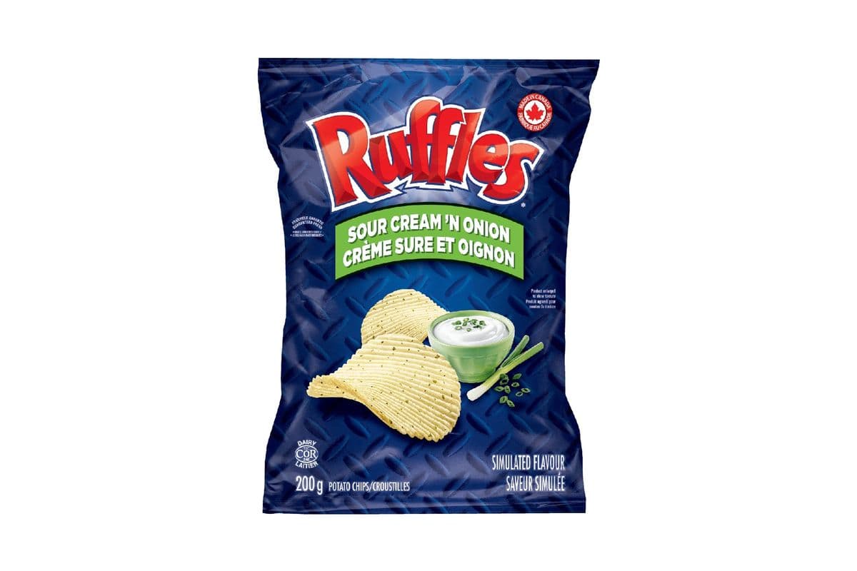 Ruffles Sour Cream n Onion Chips (200 g) 1000055