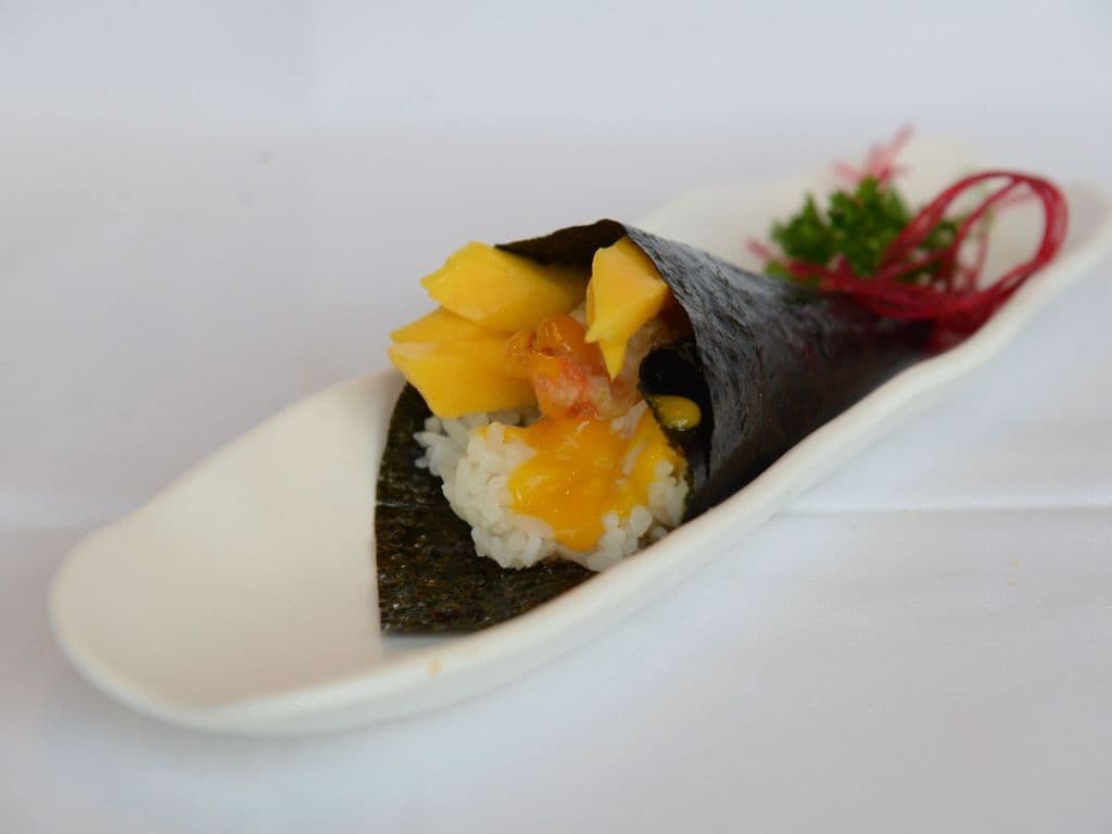 Mango Shrimp Hand Roll$$