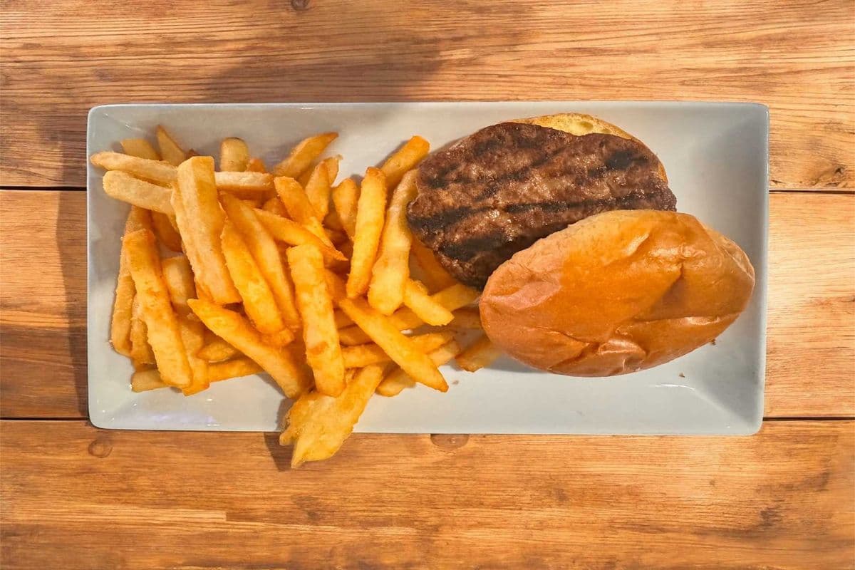 Kids' Plain Burger and Fries