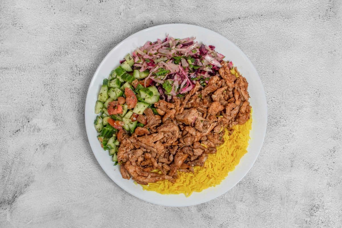 Chicken Shawarma with Rice Platter