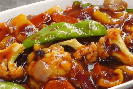 38. Mixed Vegetables in Black Bean Sauce