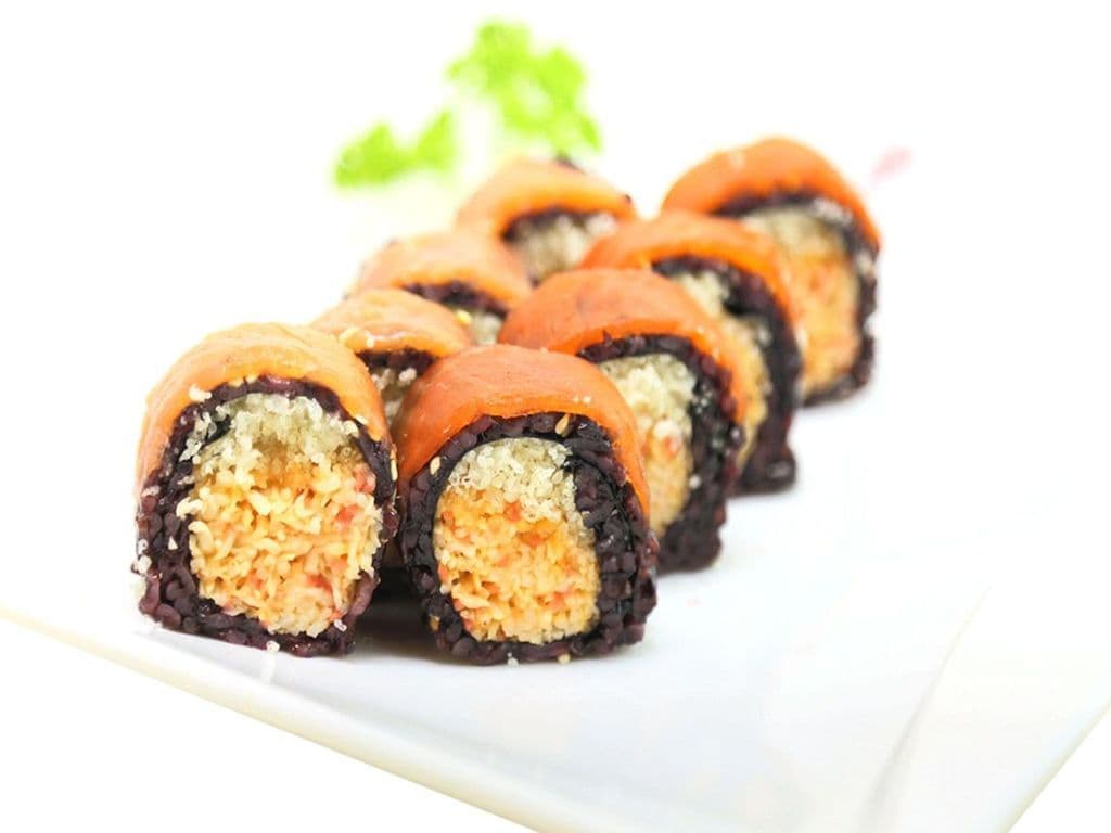 58B brown rice pink lady roll