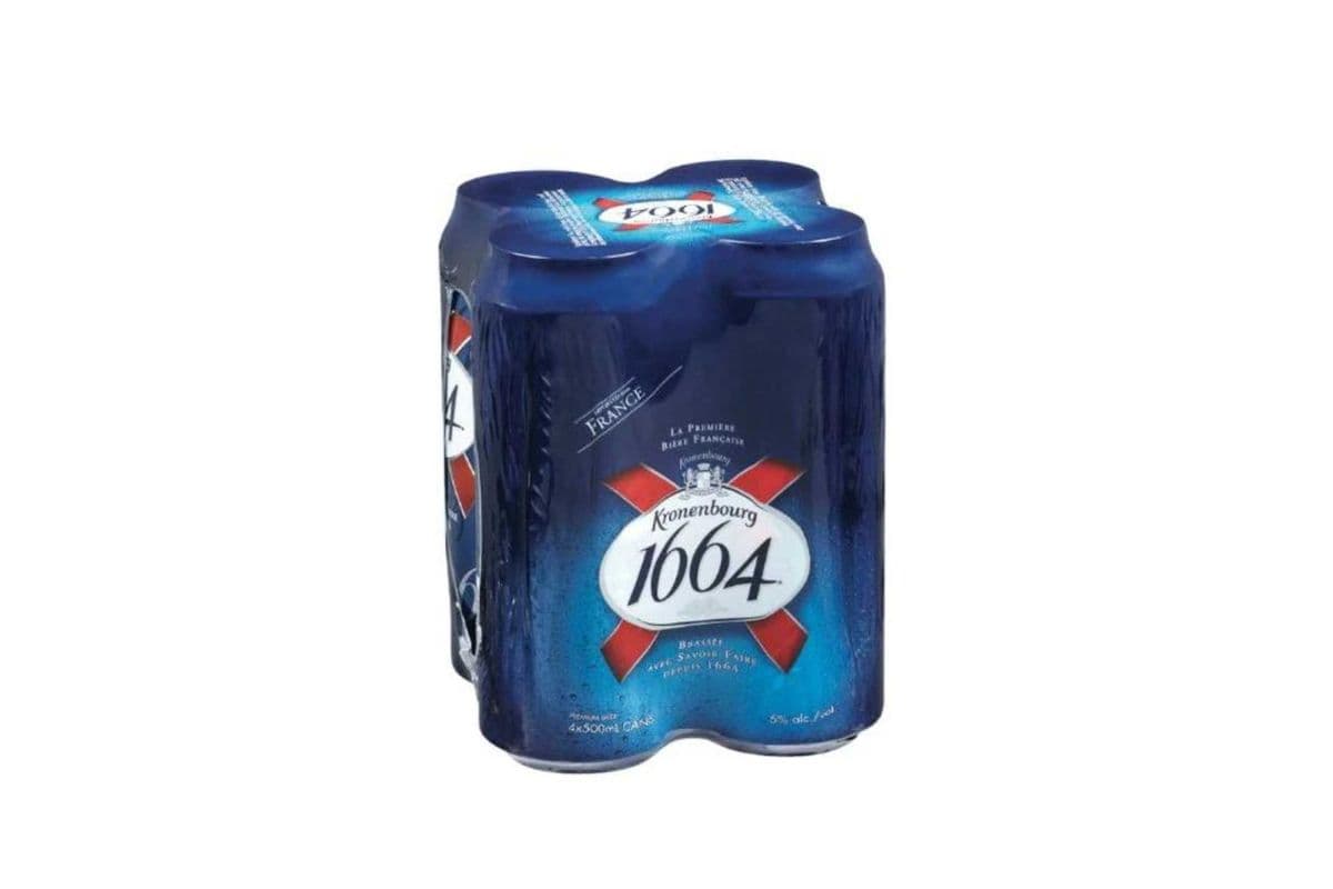 Kronenbourg 1664 Blanc Wheat Beer, France (4 Cans) (4 x 500ML)