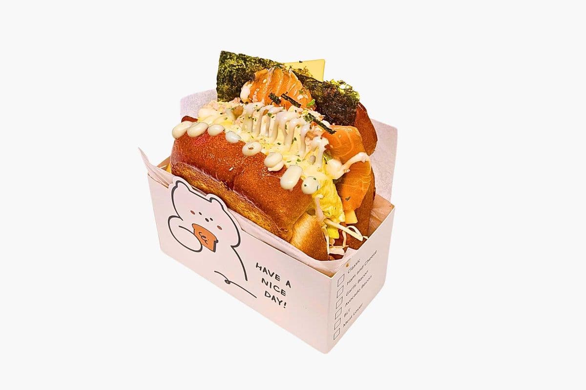 Smoked Salmon with wasabi