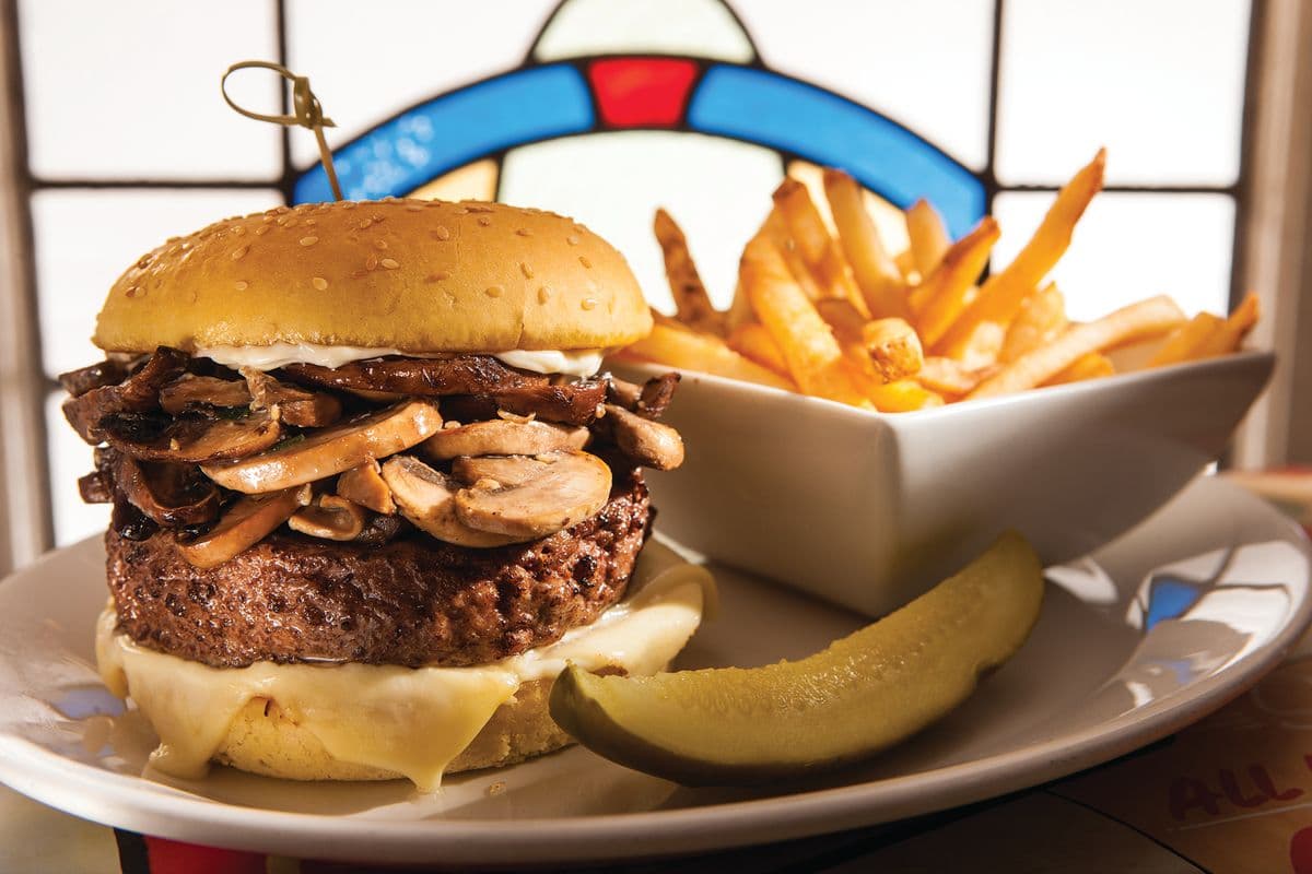 Mushroom Swiss Burger