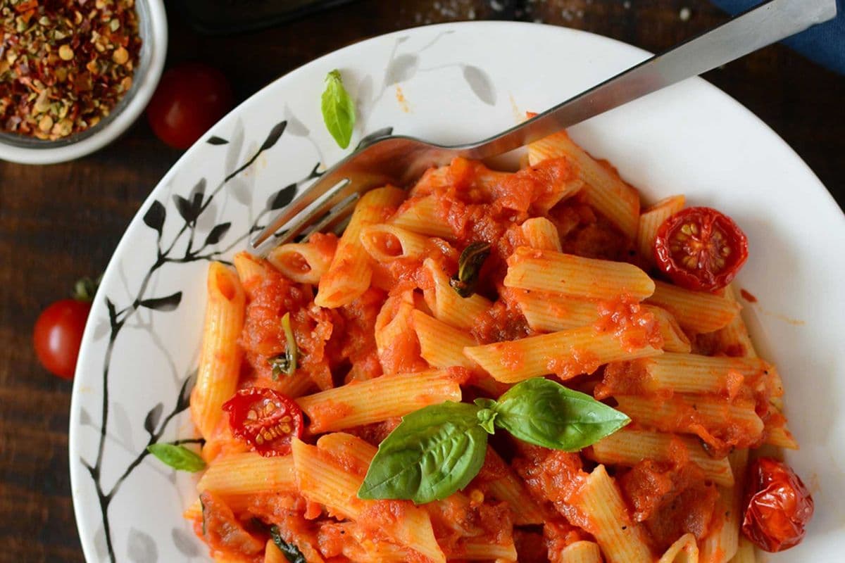 Pasta Veg Red Sauce