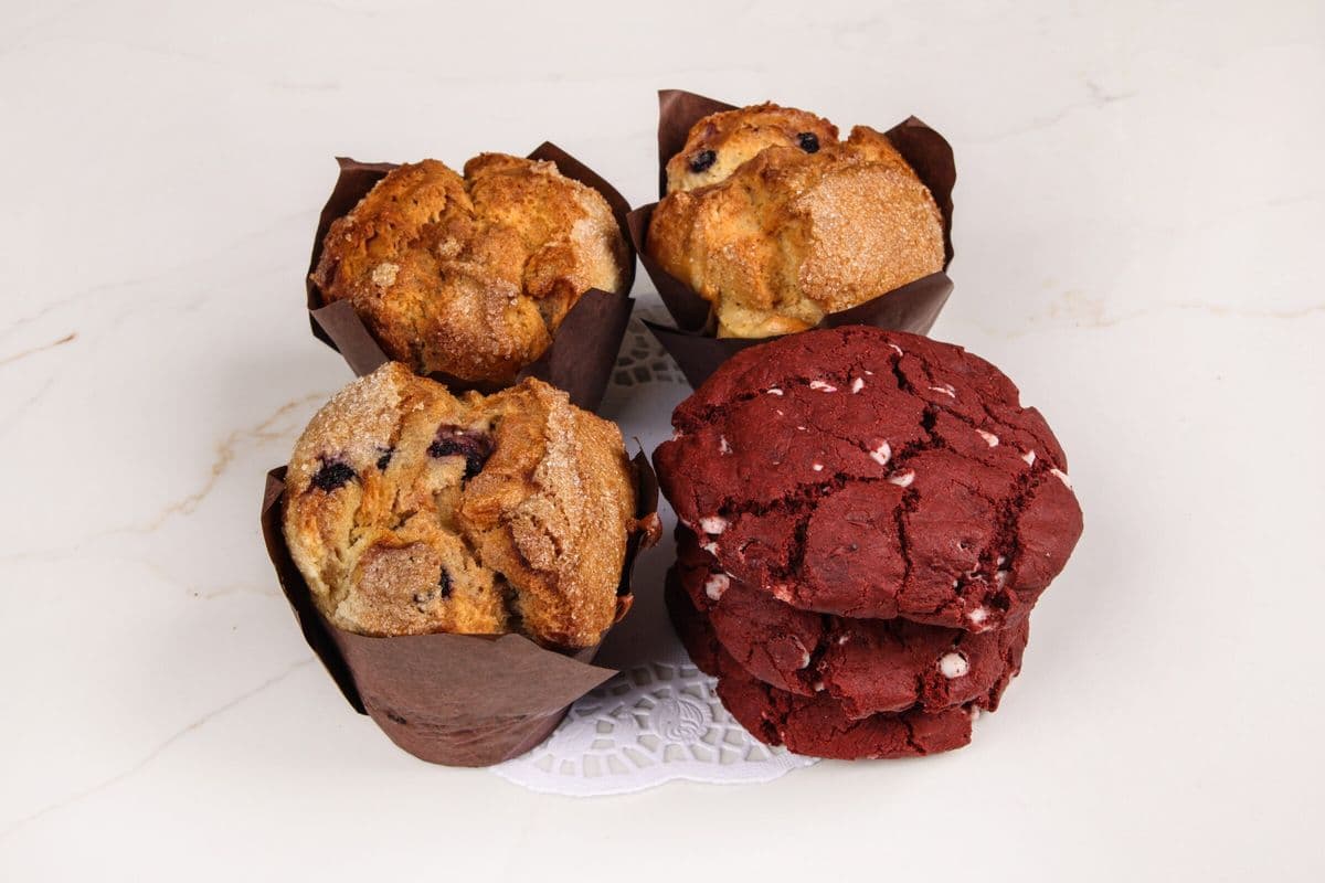 gluten free muffins (3) & cookies (3)
