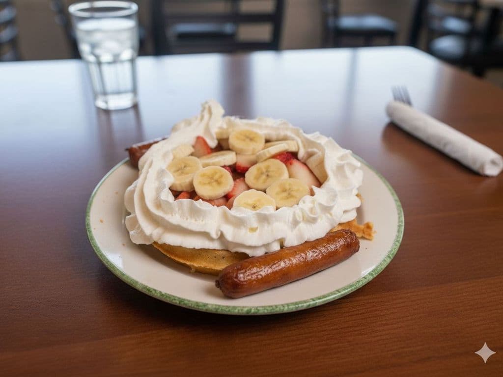 Strawberry Banana Waffle