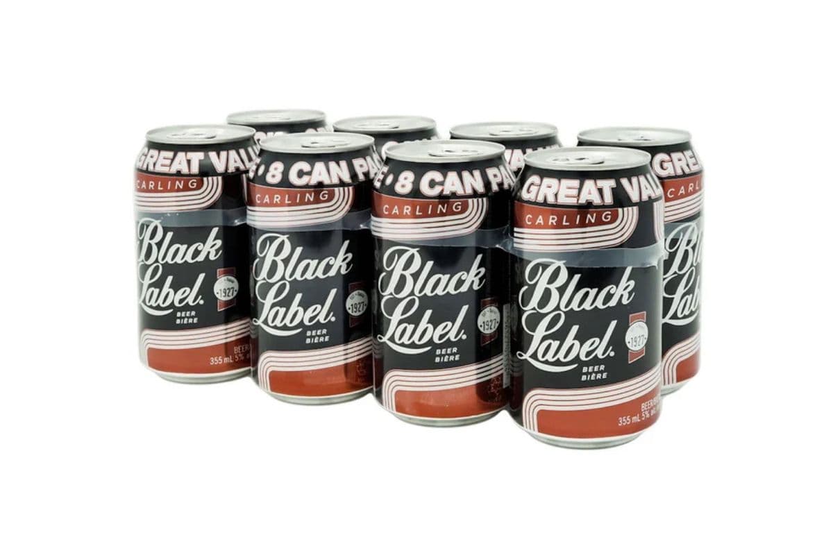 Black Label Beer (8 x 355mL Cans)