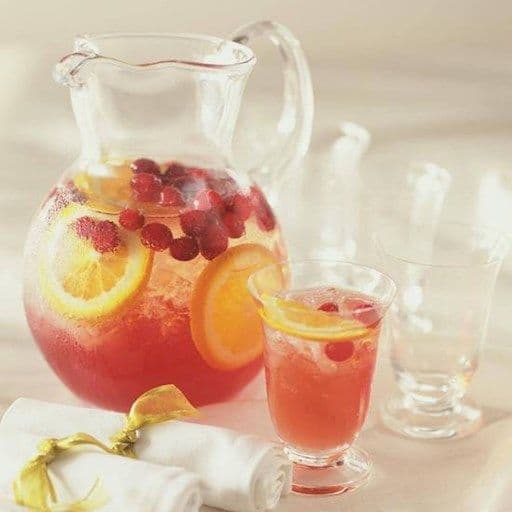 Mocktail sangria blanche litchi-pêche sans alcool / Mocktail Sangria White Lychee-Peach Alcohol Free