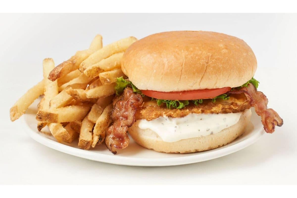 Bacon Ranch Chicken Burger