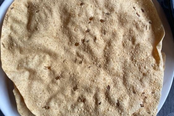 Papadum - Gluten free, Vegan & Vegetarian
