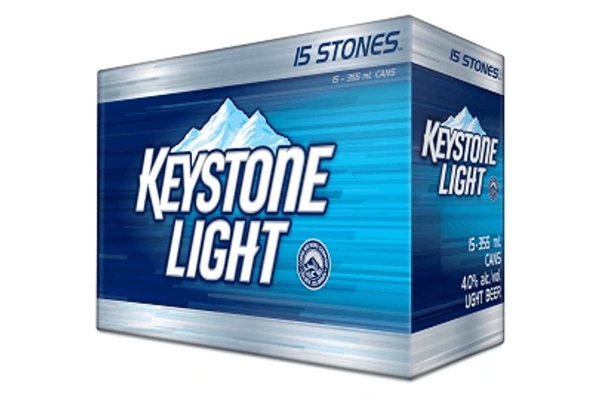 Keystone Light 355ml 15pk Can