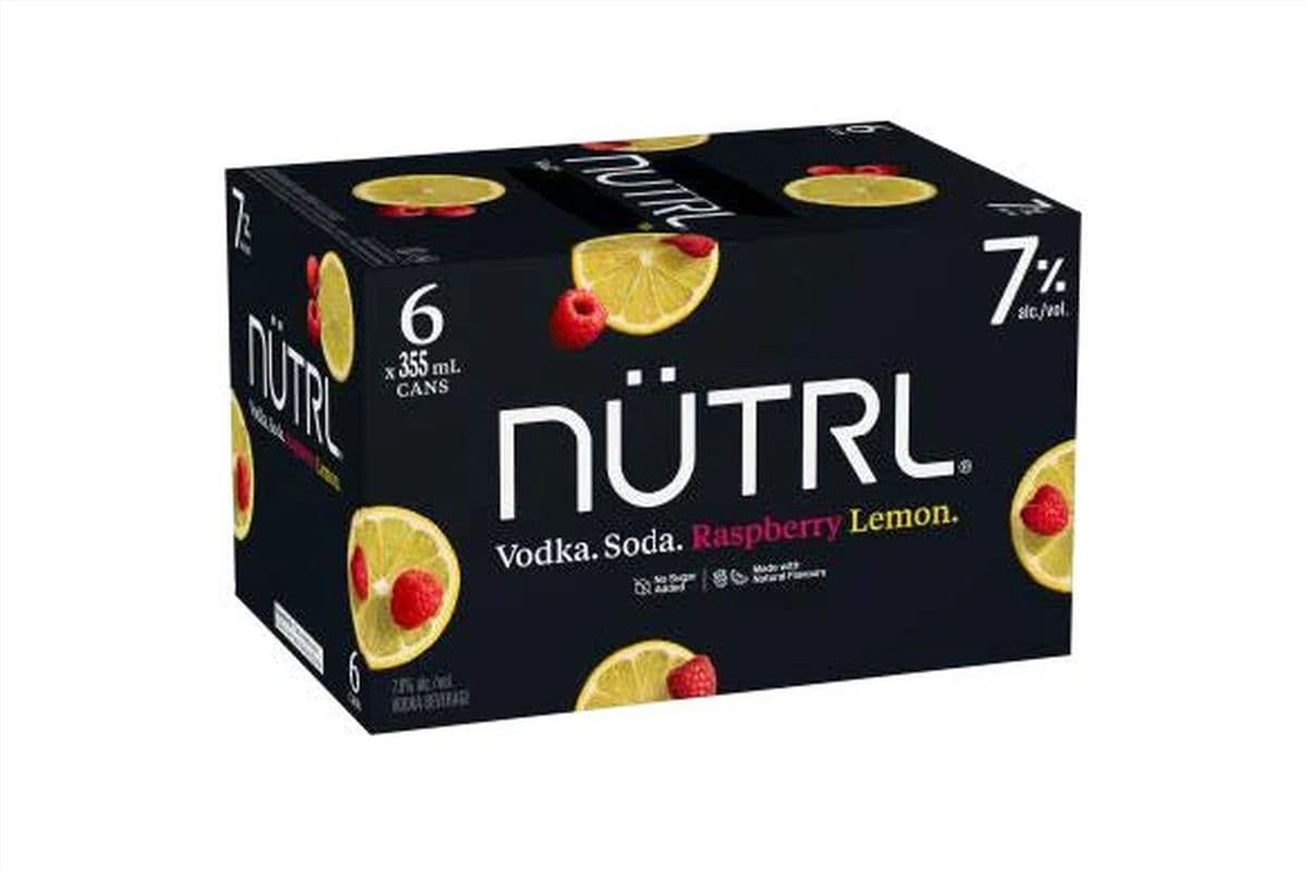 Nutrl 7 Soda Raspberry Lemon (1 x 473mL)