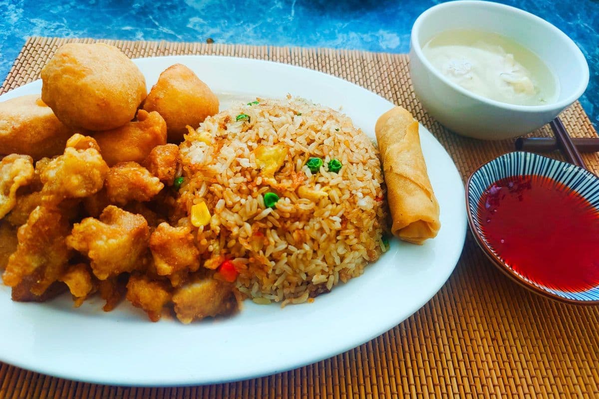 Combo C (and free miniwonton soup)