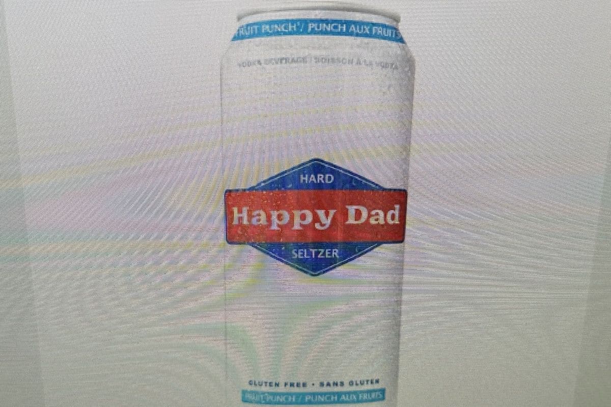 Happy Dad Hard Seltzer Fruit Punch (1 x 473 ml)
