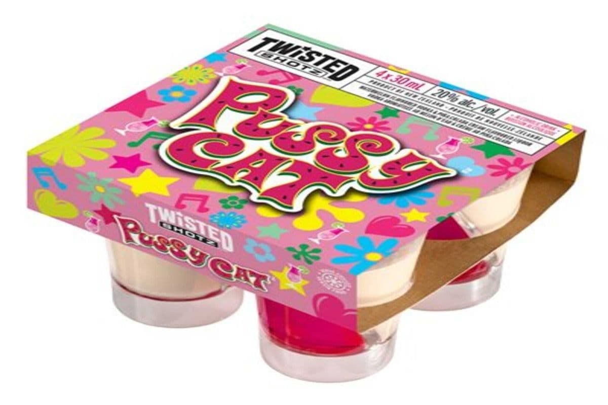 Twisted Shotz Pussy Cat (4 Packs) (1 x 25ml)