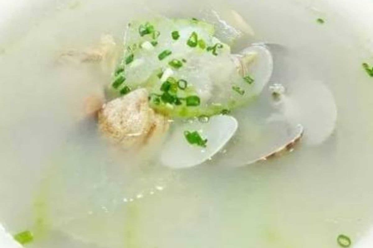 冬瓜花甲汤 clam & winter melon soup