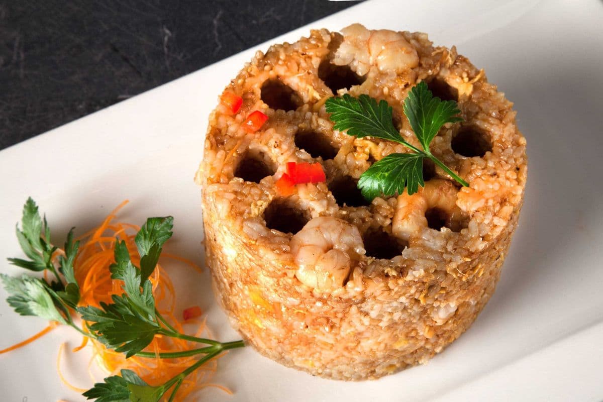 Durian Rice With Shrimp 榴槤飯