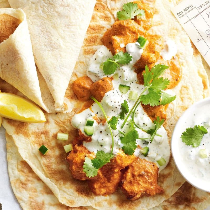 Butter Chicken Wrap / Wrap Poulet au Beurre