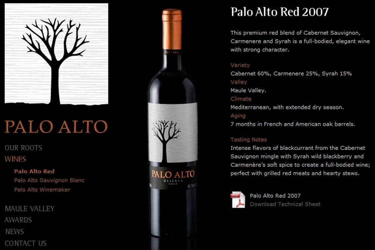 790245. Palo Altos Reserve (1 x 750ml)