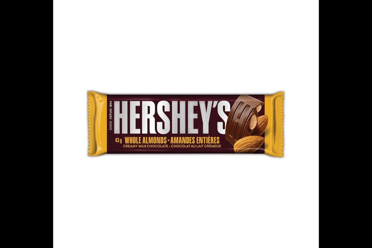 Hershey's milk chocolate with almonds ( 43 g )