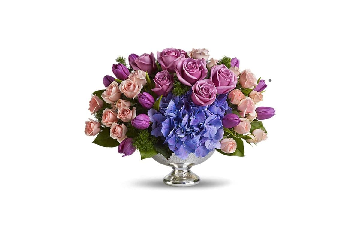 Teleflora's Purple Elegance Centrepiece