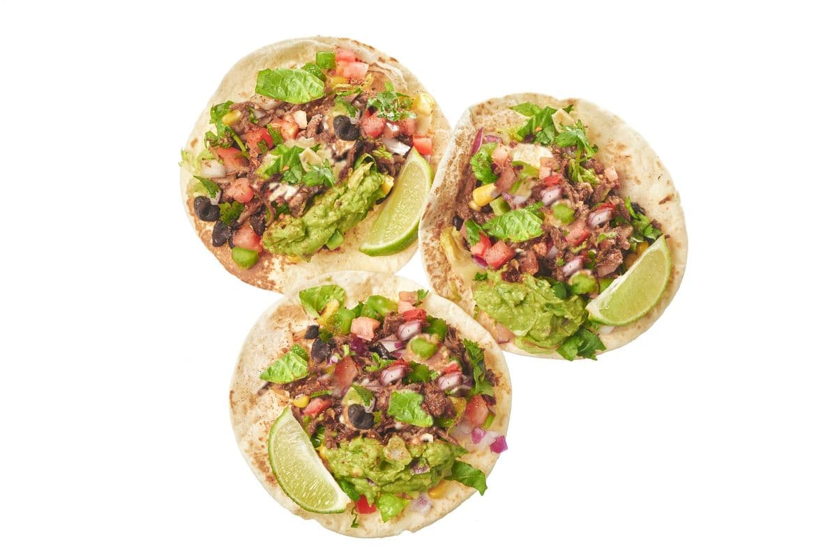 Trio Bean & Veggies Tacos