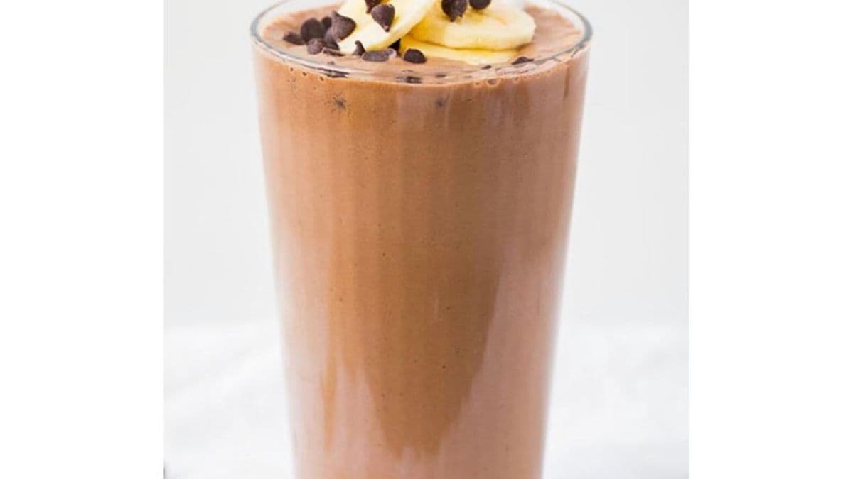 Dark Chocolate Banana Ice Cream Shake (V)