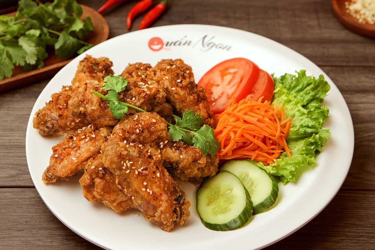 A17. QN Vietnamese Crispy Savoury Chicken Wings