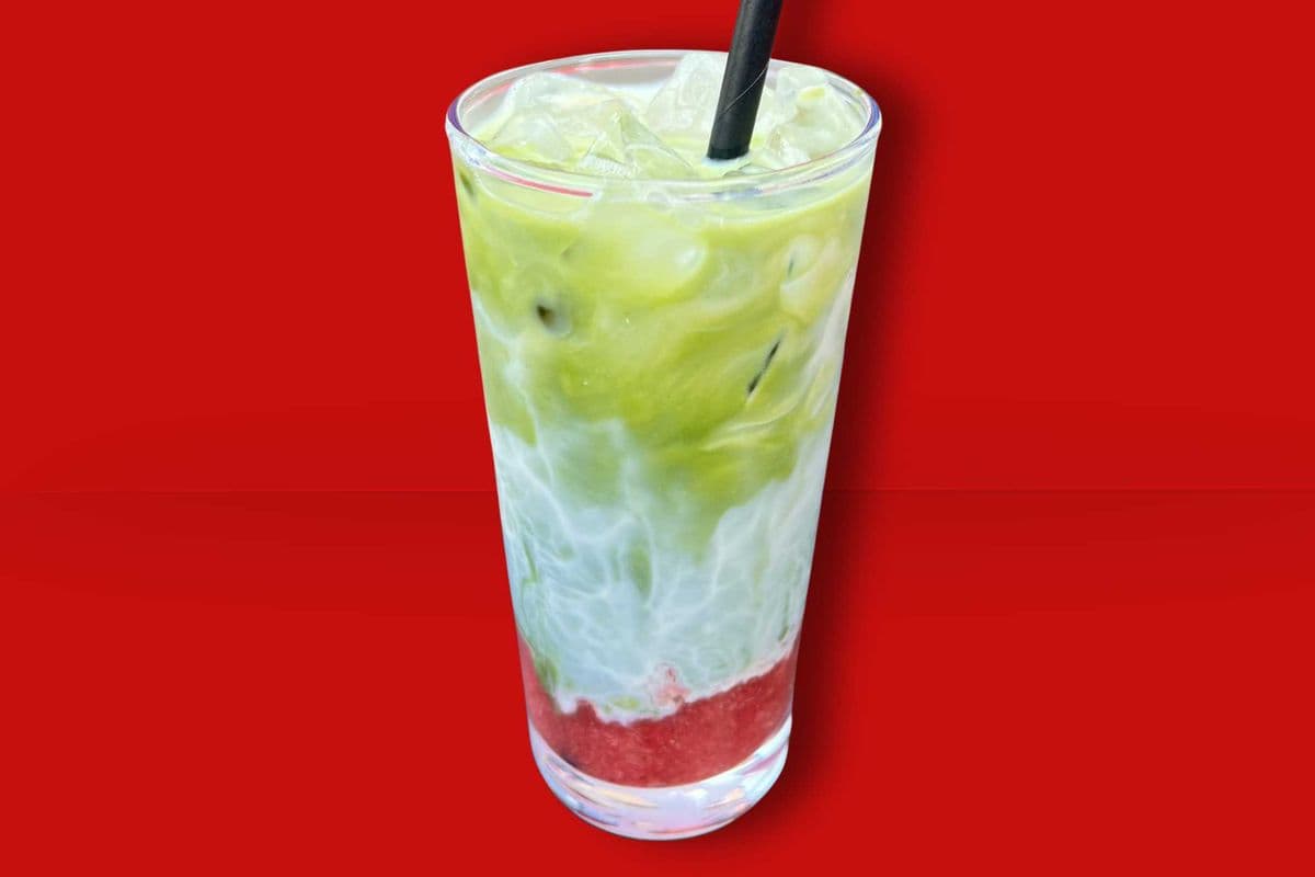 Iced Matcha-Berry glacé