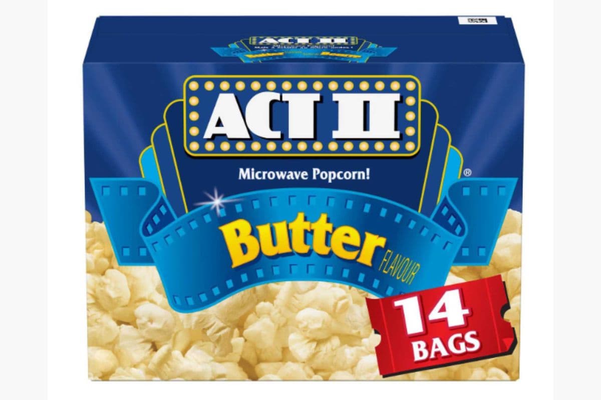 ACT II Butter Flavour Microwave Popcorn, 14 Bags (1.09 kg)