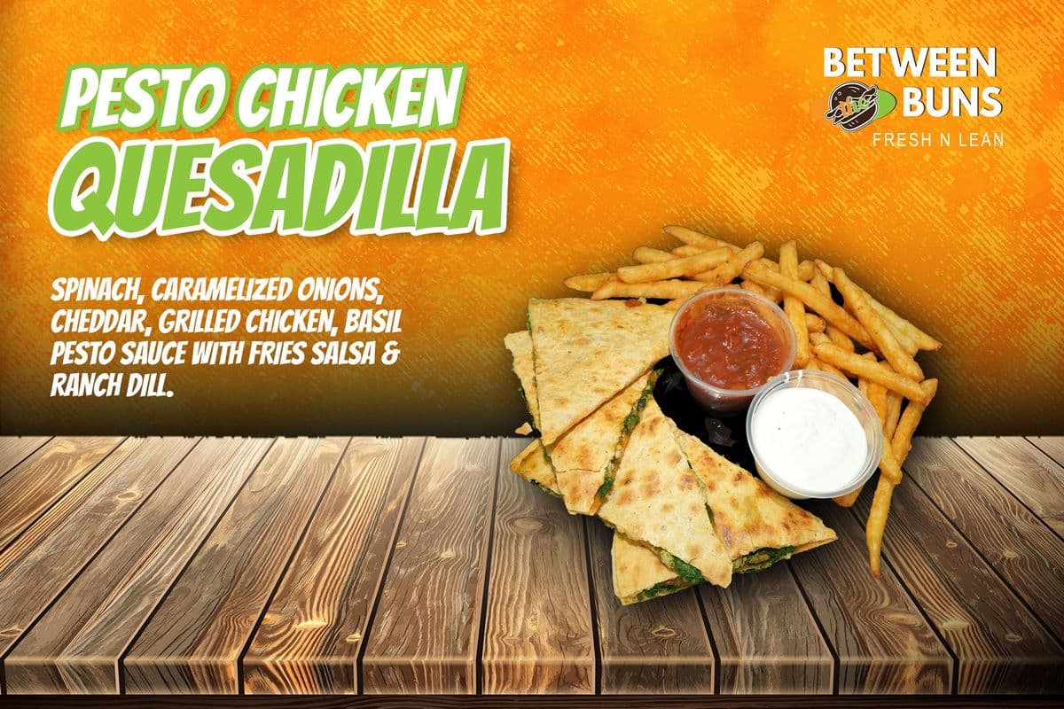 Pesto Chicken Quesadilla