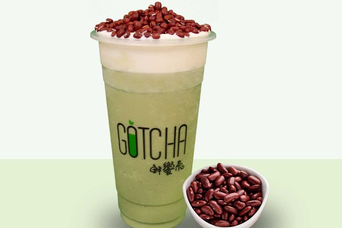 Matcha Red Bean Macchiato