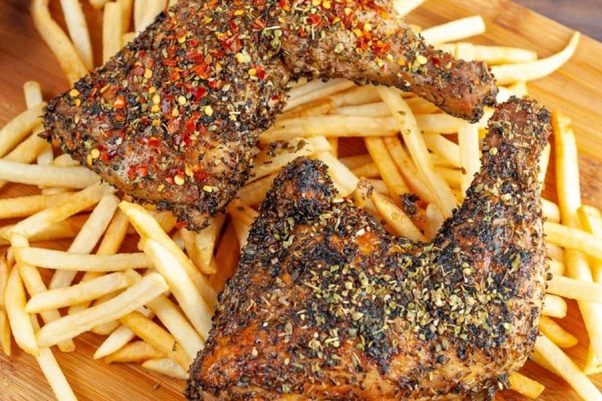 Trio avec cuisses de poulet (2 mcx) / Trio Chicken Legs (2 pcs)